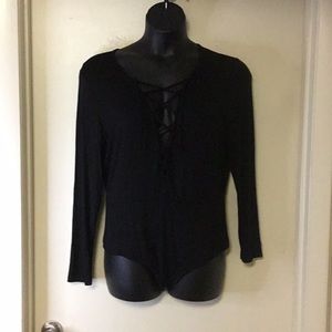 Fashion Nova Lace up Bodysuit